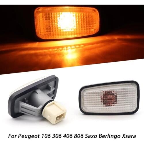 Car Side Marker Light Fender Light Repeater Lamp Indicator for Citroen Saxo Fiat Peugeot 106 306 406 806 108