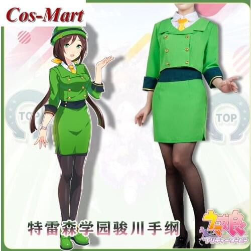 Game Umamusume:Pretty Derby Hayakawa Tazuna Cosplay Costume Fashion Green Uniform Activity Party Role Play Clothing Custom-Make