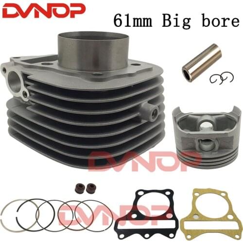 Cylinder kit 61mm 15P V125 GSR125 big bore piston ring gasket cylinder