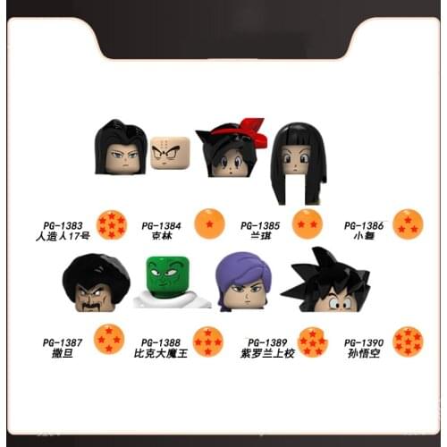 Dragon Balled Cyborg No.17 Klin Lanqi Xiaowu Bricks Mini Figure Toys Building Blocks Diy Assembled Model Educational Toys