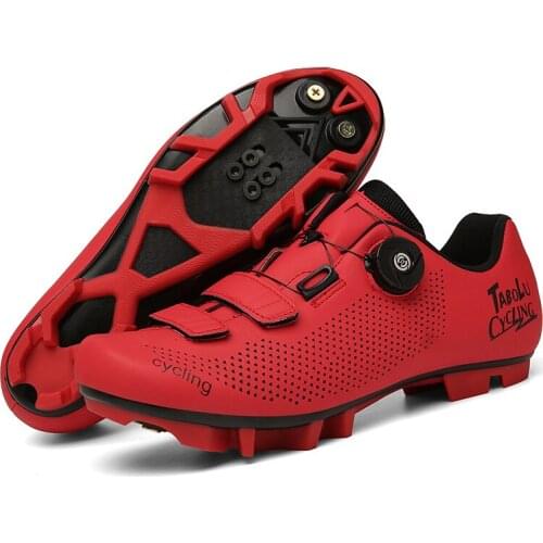 Cycling shoes mtb spd cleat Self-locking mountain bike sneakers Mens Road cycling footwear Bicycle Shoes Breathable flat