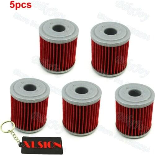 5x Oil Filter For Kawasaki KX250F KX250 KX450F 2008 2009 2010 2011 2012 2013 2014 2015 2016 Pit Dirt Bike