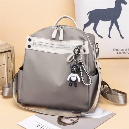 Multifunction Backpack Sac A Dos Fashion Solid Oxford Women Backpack Fashion Female Small Bagpack Schoolbag for Teenager Girls