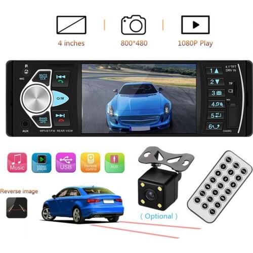 4022D Universal Car MP5 Player Bluetooth 1 Din 4.1 inch FM Audio Stereo Radio With Rear Camera Car Styling Accessories Interior