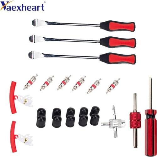 24 Piece Set Auto And Motorcycle Tire Repair Tool Scoop With Red Tire Cover