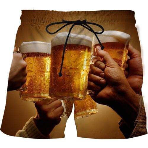 2021 summer swimming trunks 3D printing casual beach pants street mens comfortable shorts fashion hip-hop sports pants