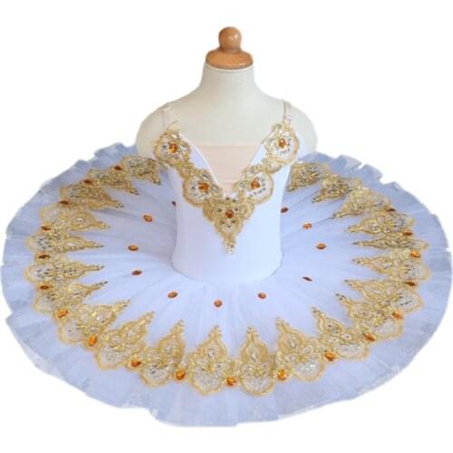 Professional Tutu Girls Swan Lake Fluffy Yarn Group Plate TUTU Skirt SleepingBeauty Competition Group Performance Costume