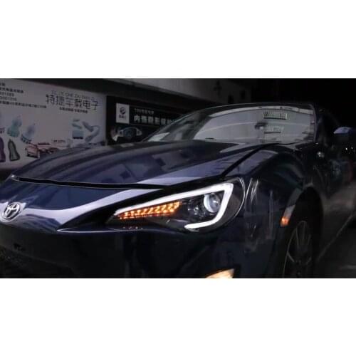 VLAND manufacturer for FT86/GT86 2012-UP LED car Headlight for BRZ 2013-UP for Head light turn signal with sequential indicator