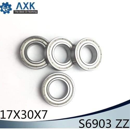 S6903ZZ Bearing 17*30*7 mm ( 10PCS ) ABEC-1 S6903 Z ZZ S 6903 440C Stainless Steel S6903Z Ball Bearings