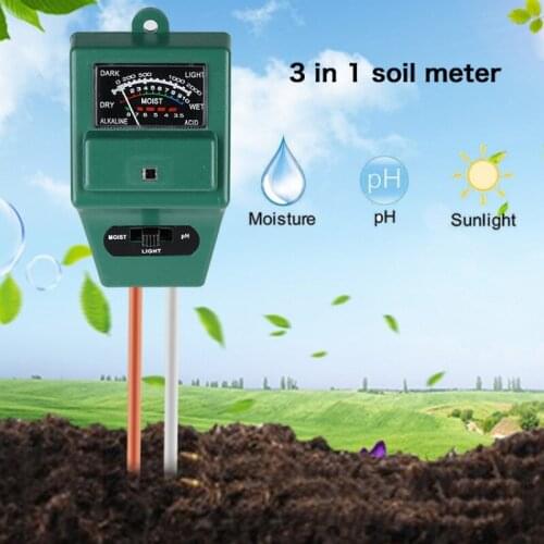 Three-in-one Horticultural Soil Tester Soil Tester Soil Moisture lightness acidity Meter PH Value Newest
