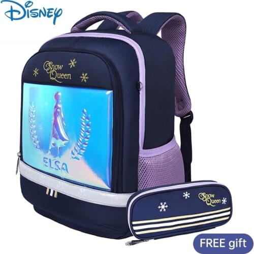 Disney Princess Backpack Frozen Snow Queen School Bag Girl Baby Backpacks For Baby Girl Kids Bags With Pencil Case