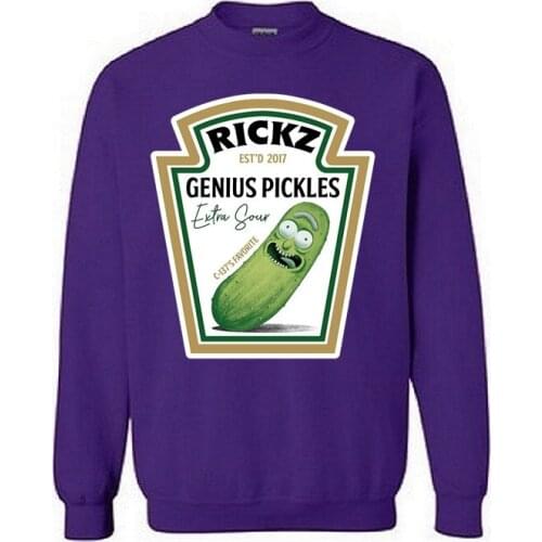 Mens Sweatshirts Rickz Genius Pickles Heinzs jersey street youth hiphop sportwear Casual brand men women cotton pullover jumper