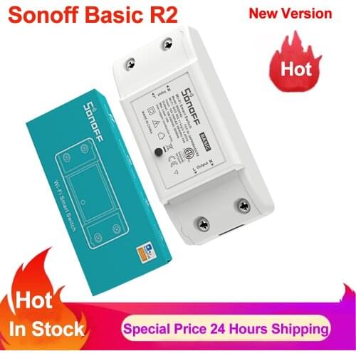 Sonoff Basic R2 Wifi Timer DIY Smart Wireless Remote Switch Domotica Light Controller Module Work with Alexa Google Home eWeLink