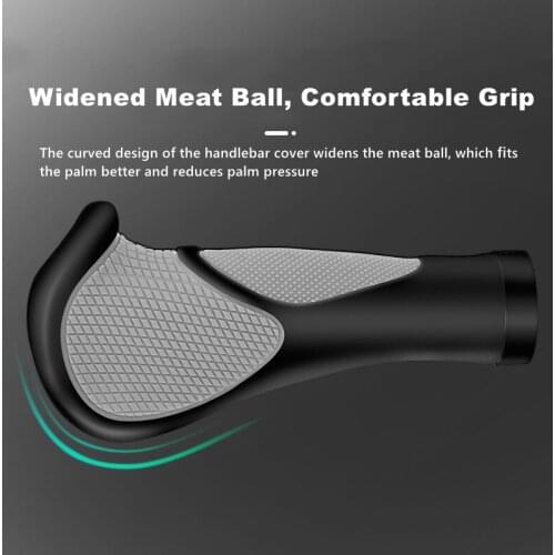 Bicycle Grip bicicleta Aluminium Alloy MTB Handle Bar Cover Grip Anti-Skid Rubber Skid-Proof грипсы для велосипеда Lock Bar End