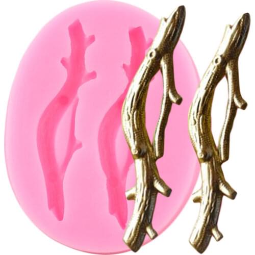 Twigs Tree Branches Silicone Mold Cupcake Topper Fondant Cake Decorating Tools Jewelry Resin Molds Candy Clay Chocolate Moulds