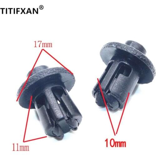 10PCS Auto engine water tank guard for Toyota 09 10 11 12 year RAV4 plastic fasteners clips
