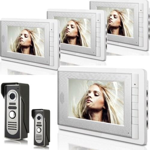 2V4 7 Inch Monitor Water-Proof IP66 Wired Video Door phone