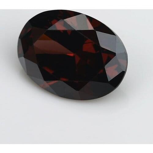 50PCS 3x4~10x12mm Oval Shape Brilliant Cut AAAAA Coffee Color Loose Cubic Zirconia Gems CZ Stone For Jewelry Diy