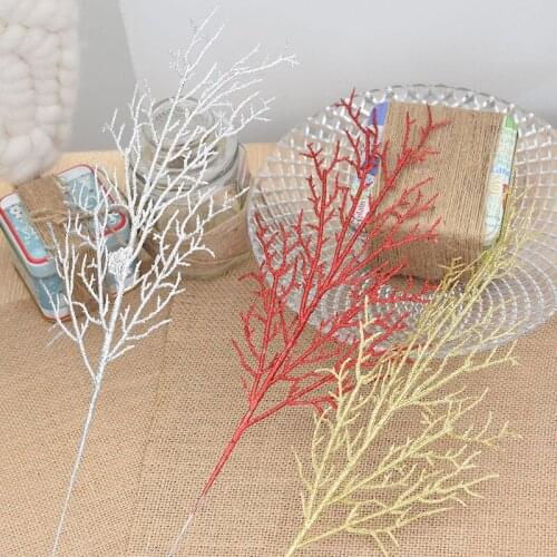 7Pcs/lot Navidad Christmas decoration Twigs Artificial Plants PVC Tree branches for decoration Christmas Tree Home Decor Crafts