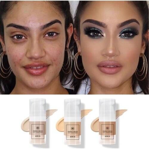 Smooth Full Cover CC Cream Makeup Base Foundation Skin Brighten Cream Even Skin Tone Cosmetics Scar Acne Concealer