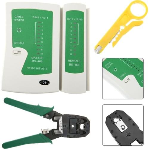 New Arrival RJ45 RJ11 Cat5 Network Tool Kit Multi-functional Cable Crimper Durable Wire Stripper For Cat5/Cat5e Cables
