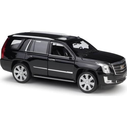 Diecast 1:24 Simulator WELLY 2017 Cadillac Escalade SUV Alloy Model Metal Car Toys For Children Gift Collection Free Shipping