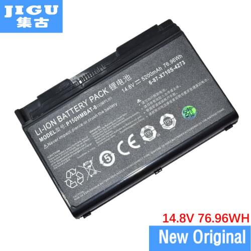 JIGU 14.8V 76.96WH 6-87-X510S-4D7 6-87-X510S-4J7 Original Tablet Battery For CLEVO P150 P150EM P170HM3 P170HM X511 Series