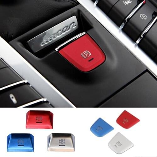 P Button Handbrake Parking Decoration Cover Trim For Porsche Macan 2014 Cayenne Panamera 18-22 Car Styling Interior Accessories