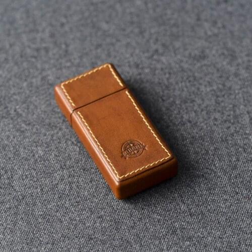 Mini Leather Portable Ashtray Cowhide portable storage gadget Best European Wedding gift for the guests