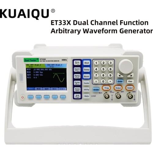 Professional Dual Channel Function Arbitrary Waveform Generator Digital Synthesis DDS 15/25/40/60MHz Frequency Meter ET3260