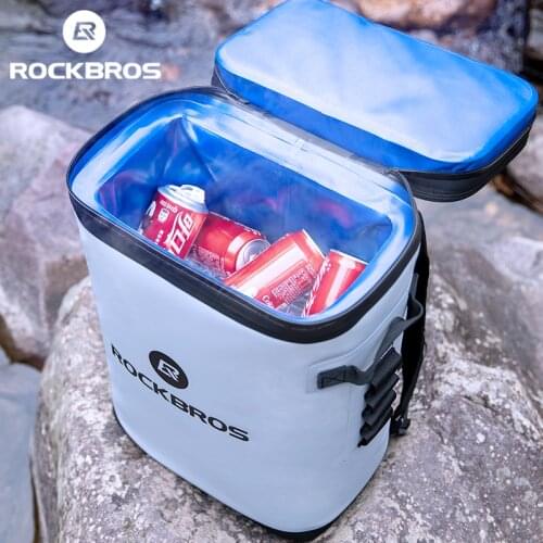 ROCKBROS 100% Waterproof 20L Large Capacity Picnic Bag Cooler Storage Backpack Picnic Basket Fishing Portable Car Cooler Box