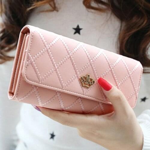 Luxury Brand Long Women Leather Wallet Zipper Coin Purse Fashion Hasp Thread Clutch Money Bag For Female Credit Card Holder