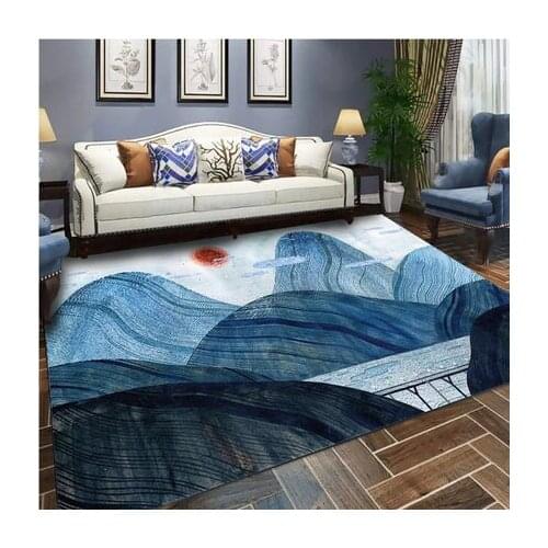 North European 3D Printing Living Room Plant Mountain Multi-size Carpet Bedroom Foyer Coffee Table Sofa Carpet Home Decoration