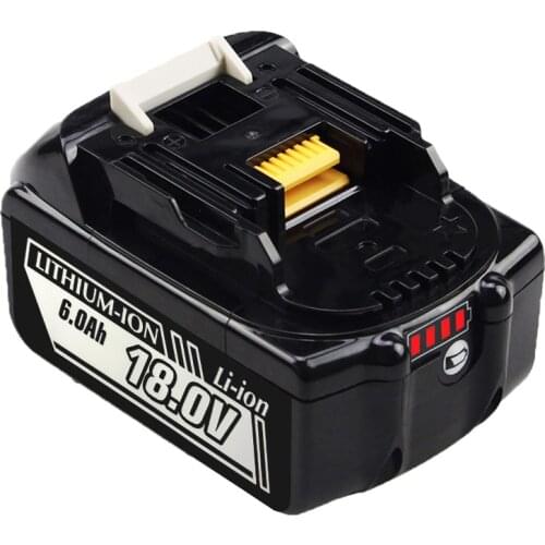 Replacement Makita BL1860B 18V LXT Lithium-Ion 6.0 Ah Rechargeable Battery BL1830 BL1840 BL1850 BL1860 BL1815 LXT400 Power Tools