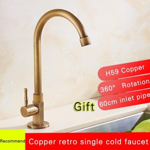 Kitchen Faucets 360 Swivel Antique Brass Porcelain Mixer Tap Bathroom Basin Mixer Hot Cold Tap Antique Faucet