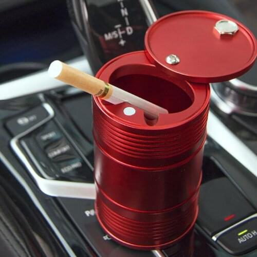 Rotating Lid High Fire Resistant Cigarette Cups Car Ashtray Portable Convenient Smokeless Can for Home Bedroom Car Accessories