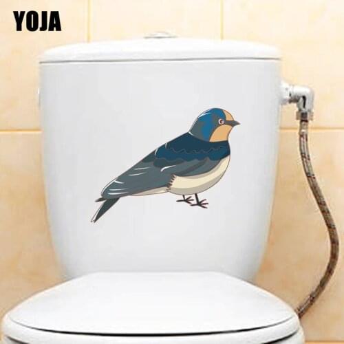 YOJA 24.7X19CM Bird Animals Toilet Decal Wall Sticker Home Decoration T3-1183