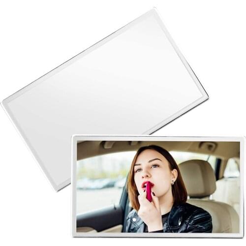 Car Vanity Mirror Car Cosmetic Mirror Auto Sun-Shading Visor Mirrors Universal Car Makeup Mirror HD Car Interior Mirror