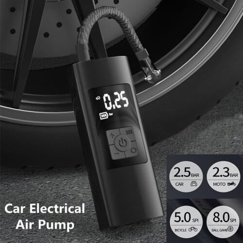 Car Electrical Air Pump Mini Portable Wireless Tire Inflatable deflate Inflator Air Compressor Pump For Motorcycle Bicycle Ball