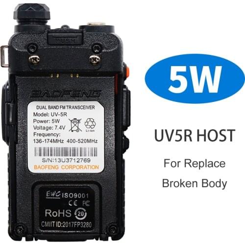 Baofeng UV-5R Walkie Talkie Replacement Main Body Two Way Radio UV5R Host For Replace Broken Radio