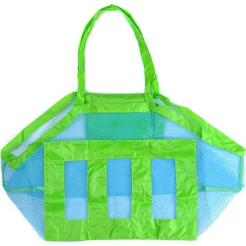 Large Capacity Children beach bags Sand Away Mesh Tote Bag Kids Toys Towels Shell Collect Storage Bags LX1506