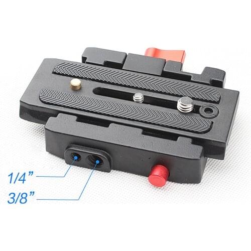 Quick Release Assembly Aluminium alloy Clamp Adapter+Quick Release Plate P200 for Manfrotto 501 500AH 701HDV 503HDV Q5