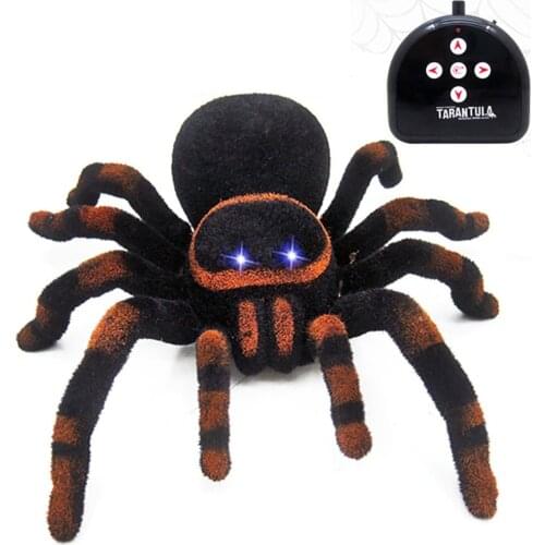 Wall Climbing Spider Remote Control Toys Infrared RC Tarantula Kid Gift Toy Simulation Furry Electronic Spider Toy For Kids Boys