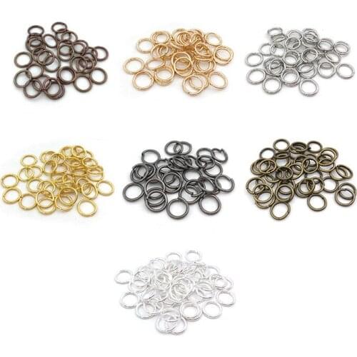 100Pcs/Bag The Latest Stainless Steel Variety of Sizes of O Ring Connection Open Circle DIY Accessories