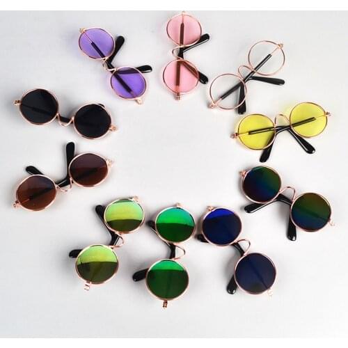 Doll Toy Cool Sunglasses For American Grils Glasses Pet Toy Photo Prop Pet Glasses Toy Doll Sunglasses
