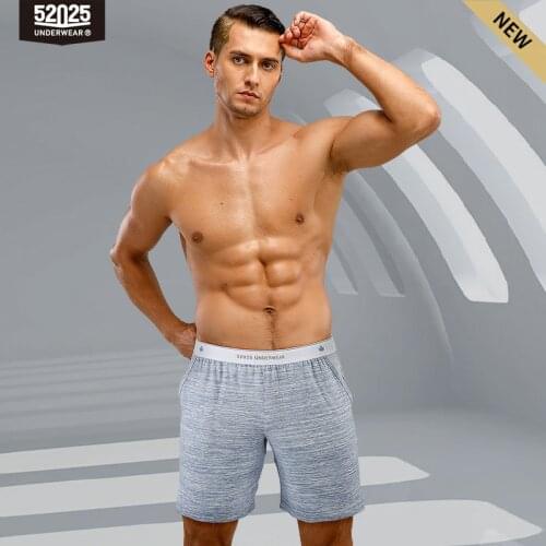 52025 Pajama Pants Sleep Shorts Men Pyjama Shorts Cotton Modal Breathable Pants with Pockets Comfortable Shorts Sleepwear