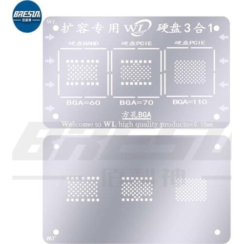 WL Expansion Steel Mesh High-Precision 0.15mm Steel Mesh Tin-Planting Steel Mesh Ball-Planting Mesh For Capacity Expansion