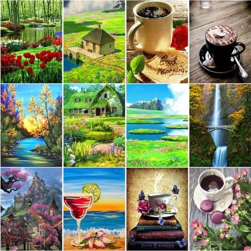 5D Self-adhesive Canvas With Diamond Painting Cross Stitch Full Square Round Drill Animals Rhinestones Mosaic Home Decoration