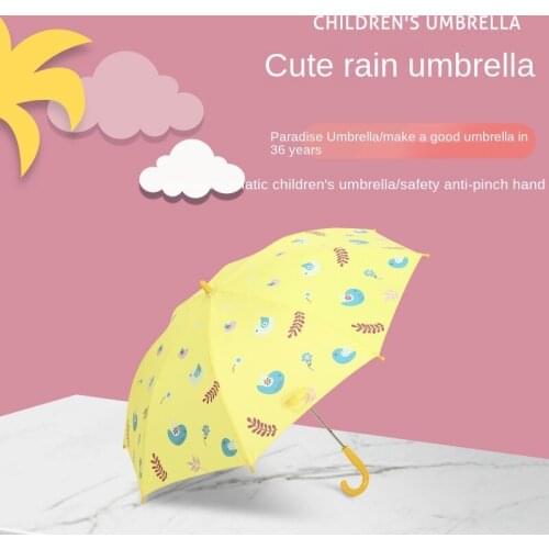 Childrens umbrella s baby kindergarten children primary school boys and girls automatic safety long handle umbrella