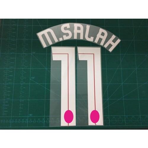 #11 M.SALAH Nameset Patch Heat Transfer Soccer Badge Printing 2017-2018